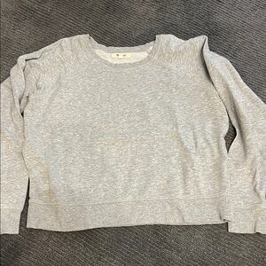 Madewell Heathered Light Gray Sweatshirt